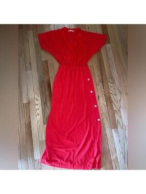 Vintage Vanity Fair Textured Maxi Dress
